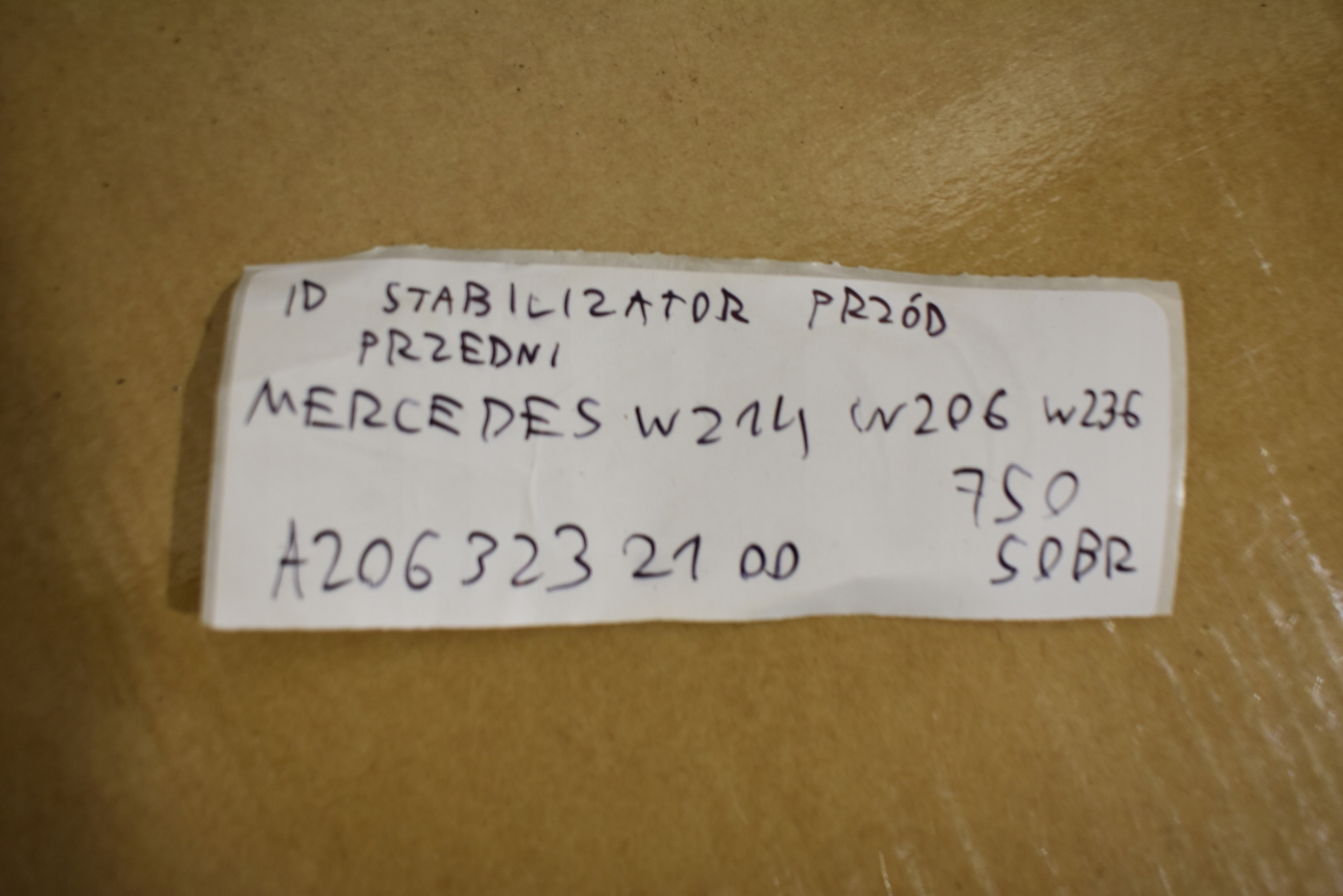 IDEALNY STABILIZATOR front front MERCEDES W214 W206 W236 1