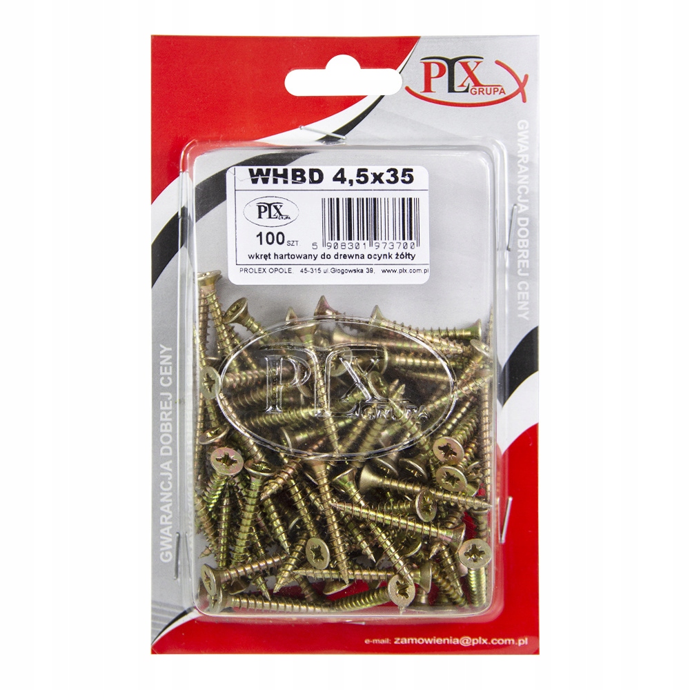 

Wkręt hartowany do drewna 4,5x35 (100szt)