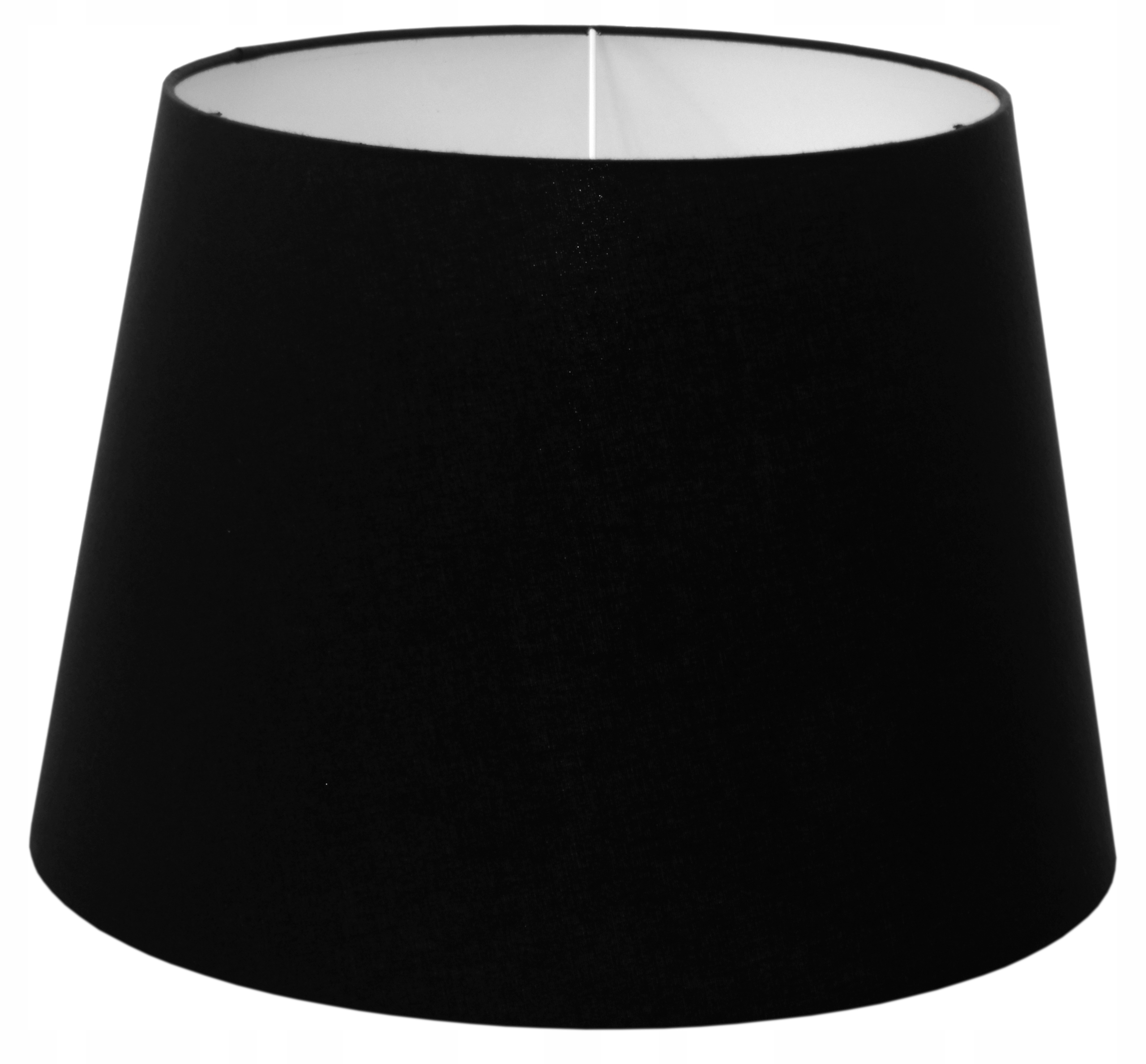 Tienidlo pre lampu Klosz kužeľ E27 Čierna Bavlna 34x44 H29 Mirano