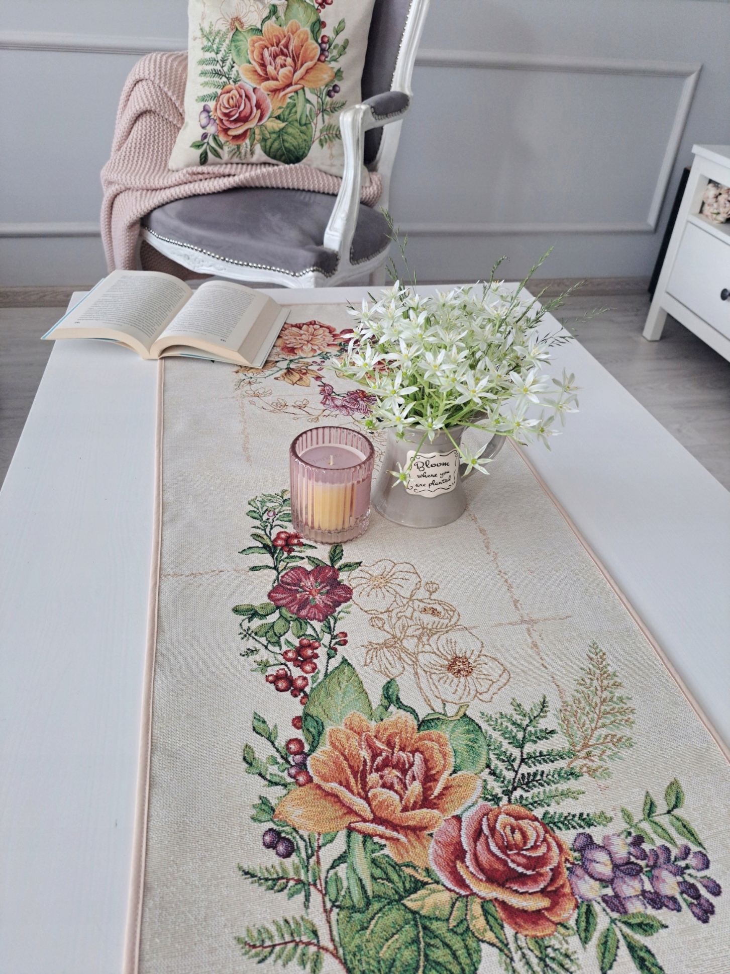 Běhoun 40x100 cm V100 květiny