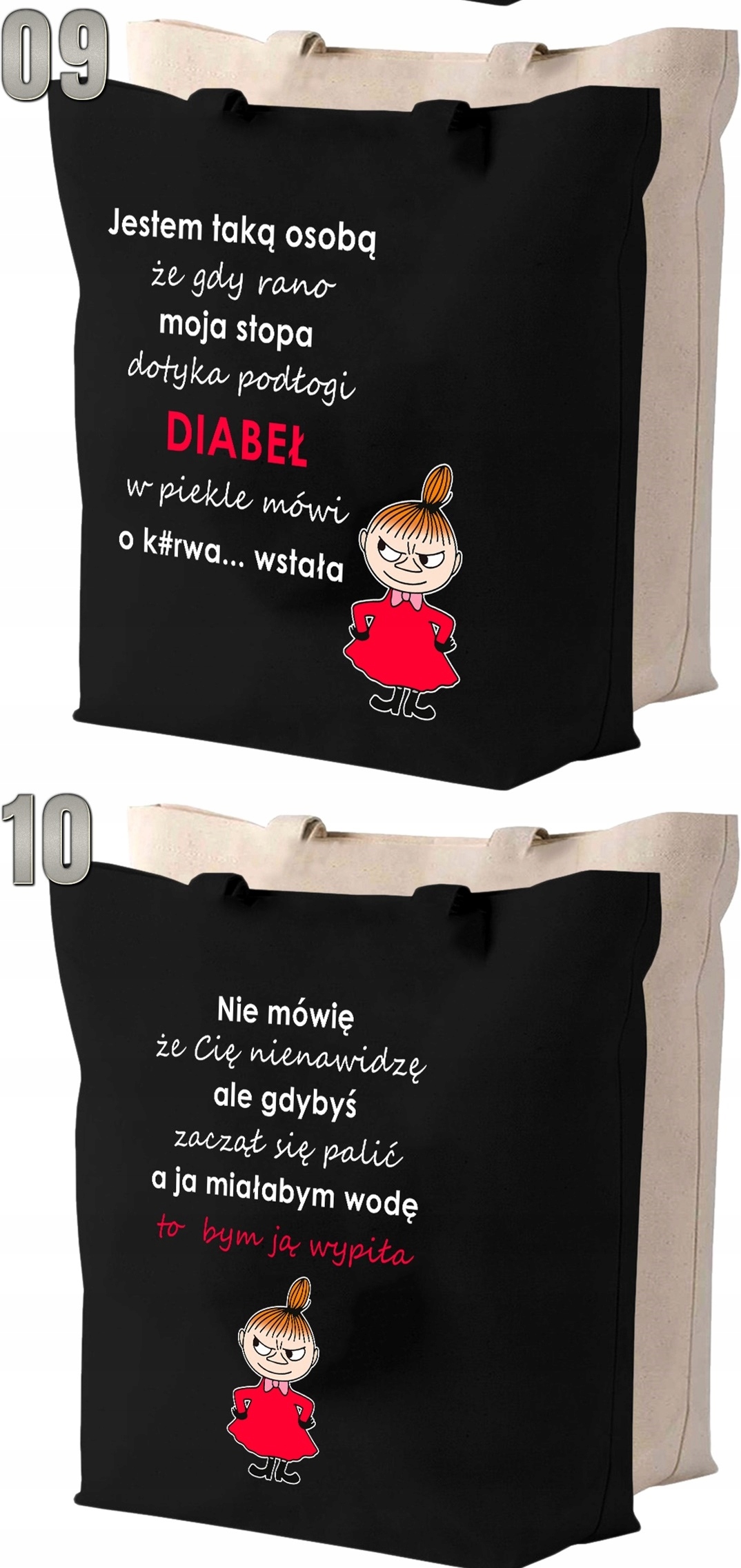 Torba bawełniana MAŁA MI Cechy dodatkowe brak