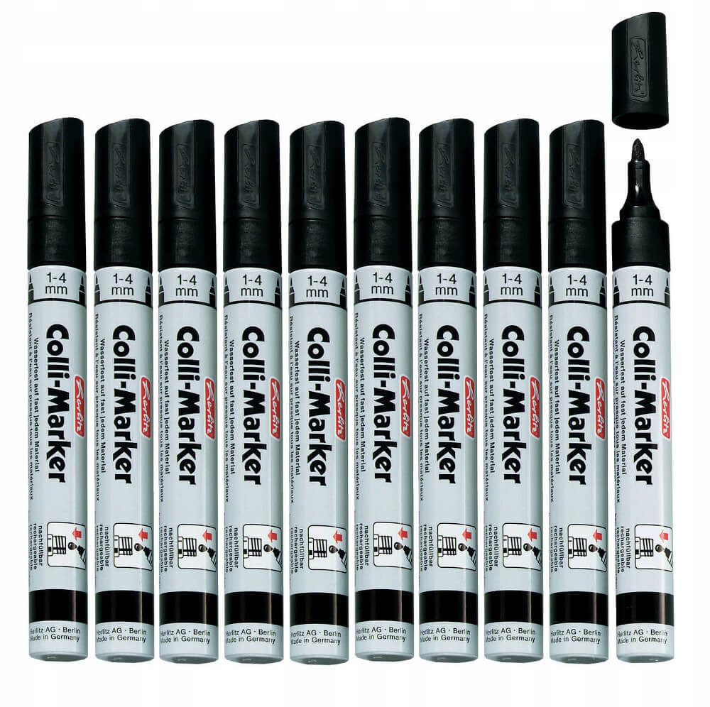 

Marker permanentny czarny Colli-Marker 10x Herlitz