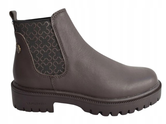 U.s. Polo Assn Dámské Kotníkové Boty Hnědé Z Přírodní Kůže 37 T7E