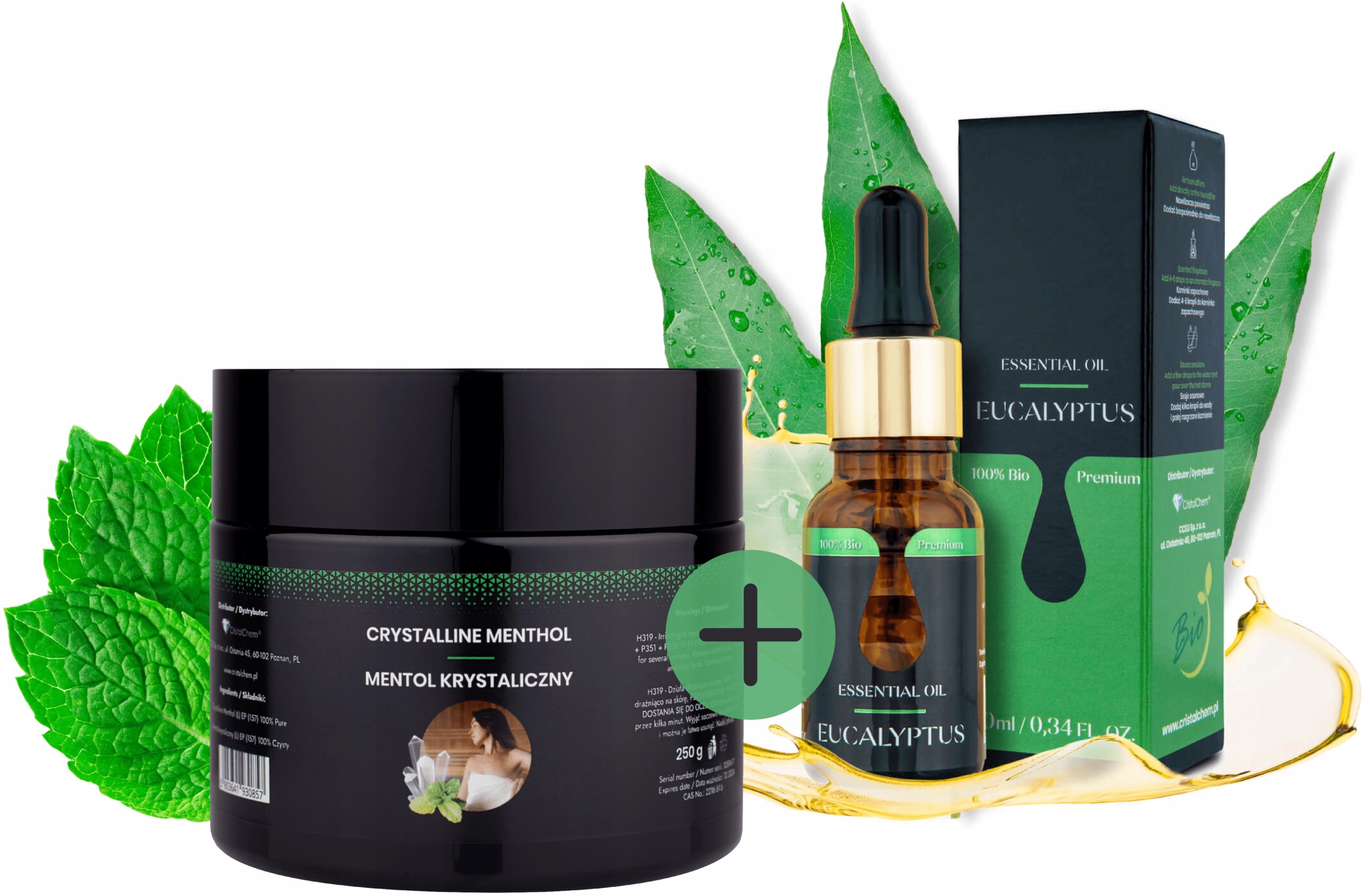 

Olejek Eukaliptusowy 10ml Mentol 250g * Sauna