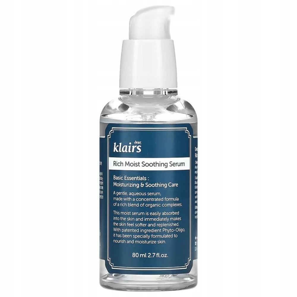 Dear Klairs Soothing Serum podporuje hydrataci a zklidnění pokožky 80 ml