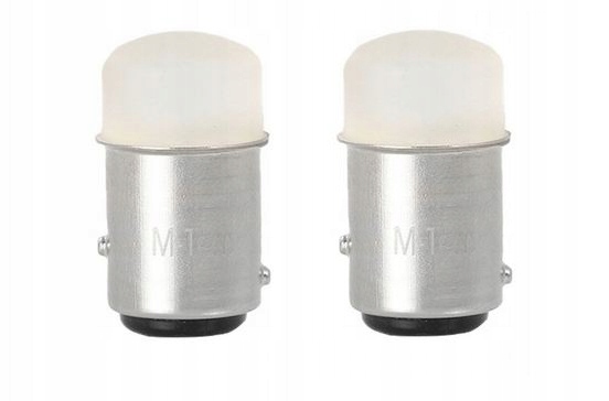 Żarówki ledowe dioda retrofity M-Tech BAY15d 12V P21/5W białe 2 szt.