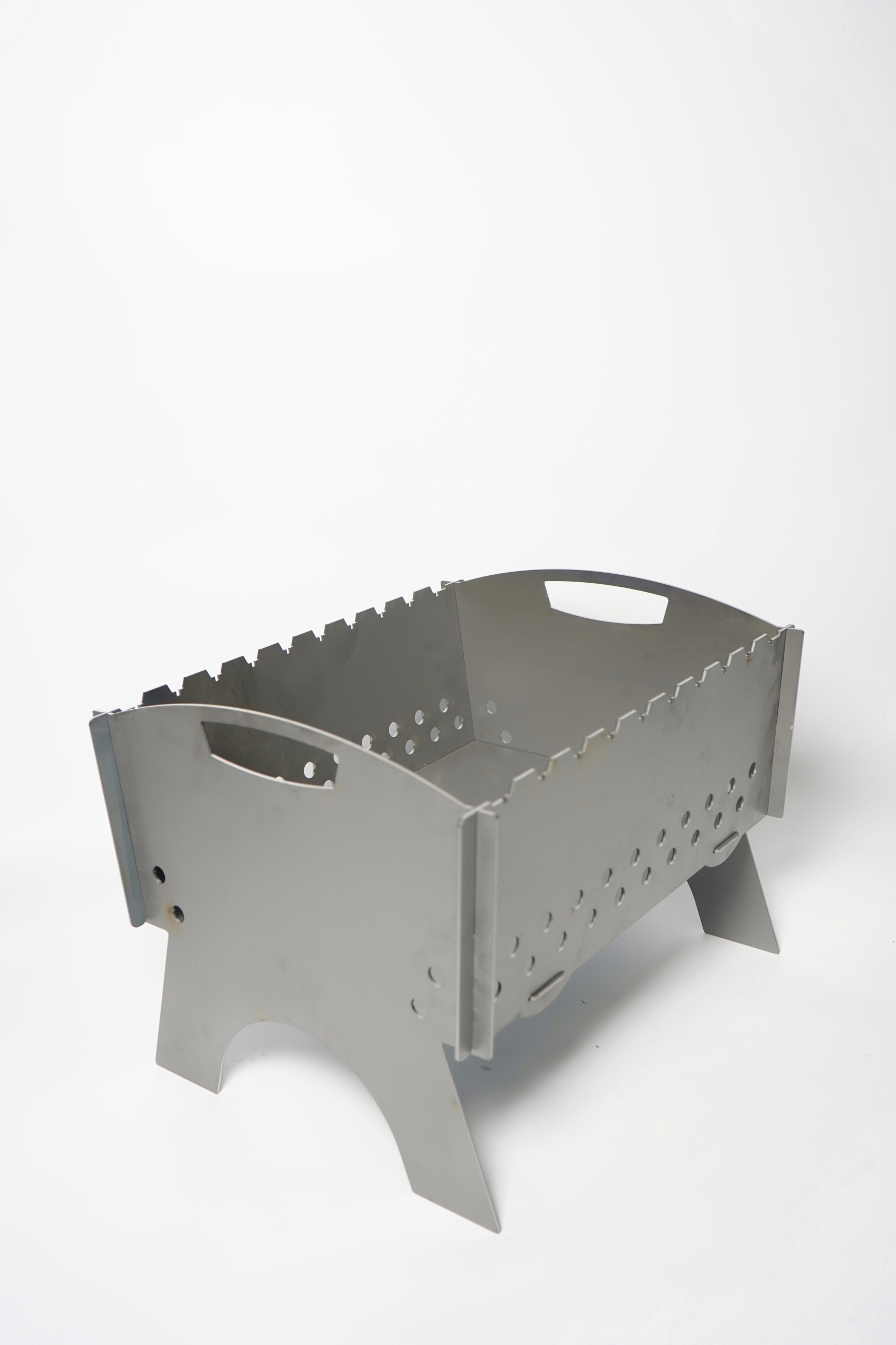 Mangal Grill Na 10 Szpikulców Węglowy Metalowy 3 mm Składany