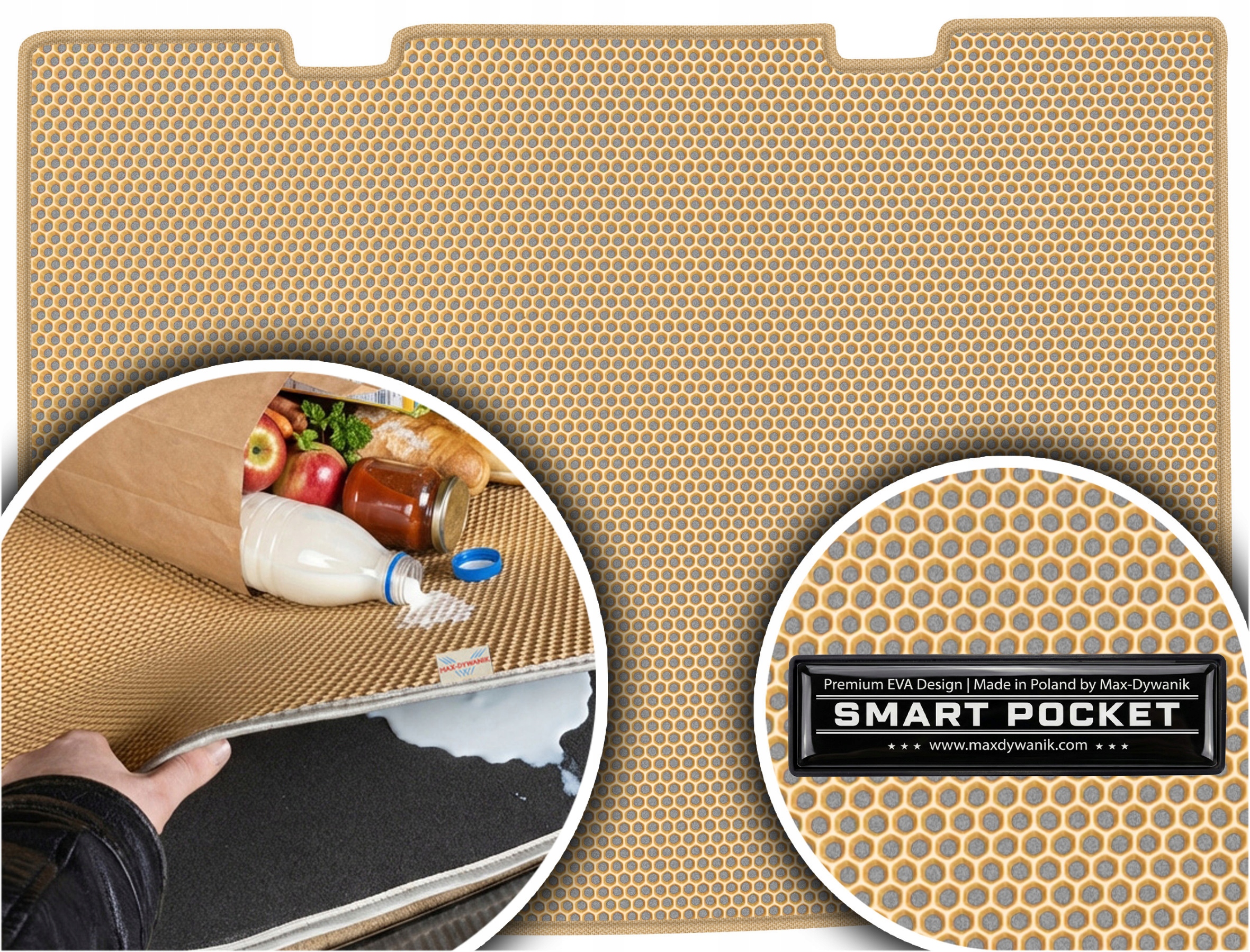 Volkswagen Up! Hatchback 2011-2019 Vložka do batožinového priestoru Eva Smart Pocket Bežová