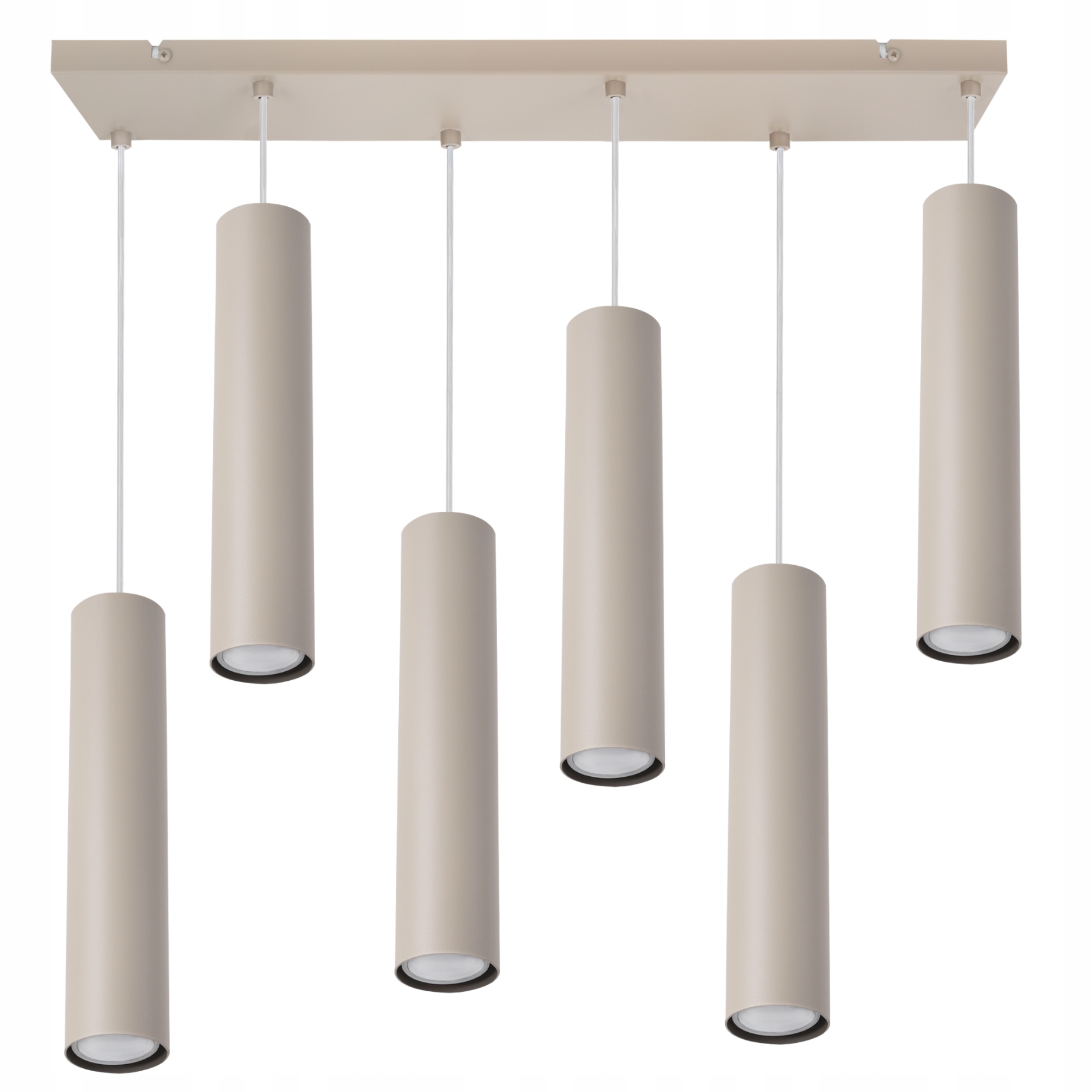 Závesná Stropná Lampa S Kašmírovým Lustrom Béžová Tuba Do Kuchyne A Jedálne GU10