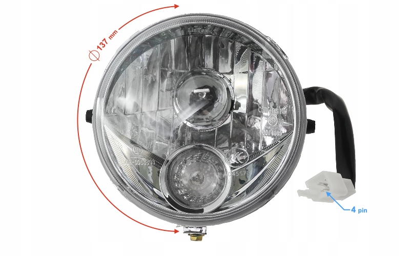 Světlomet přední pro skútr Tres vysoká kvalita Martinelli