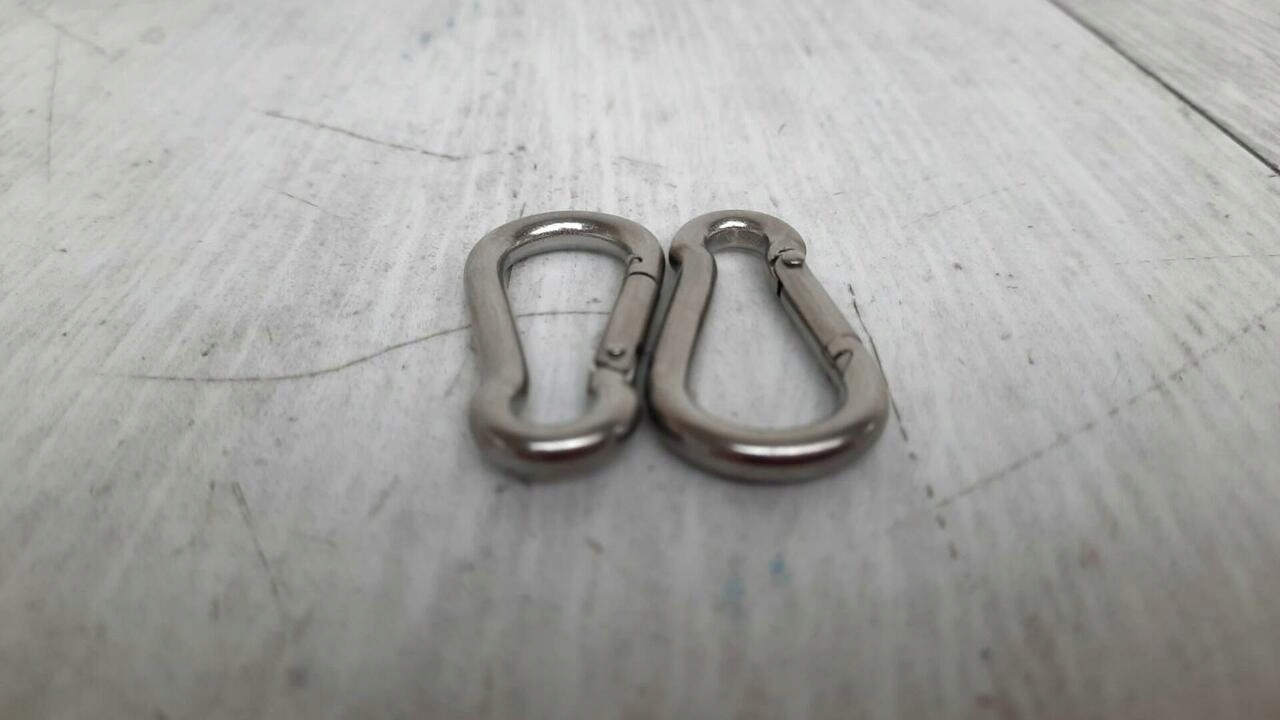 2x Karabińczyk do lin GARSIDURO 4x40mm ocynkowany Długość 40 mm