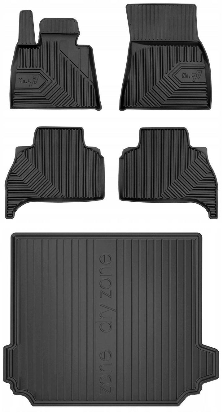 Set 77 Gumové rohože a rohože Bmw X5 G05 od roku 2018