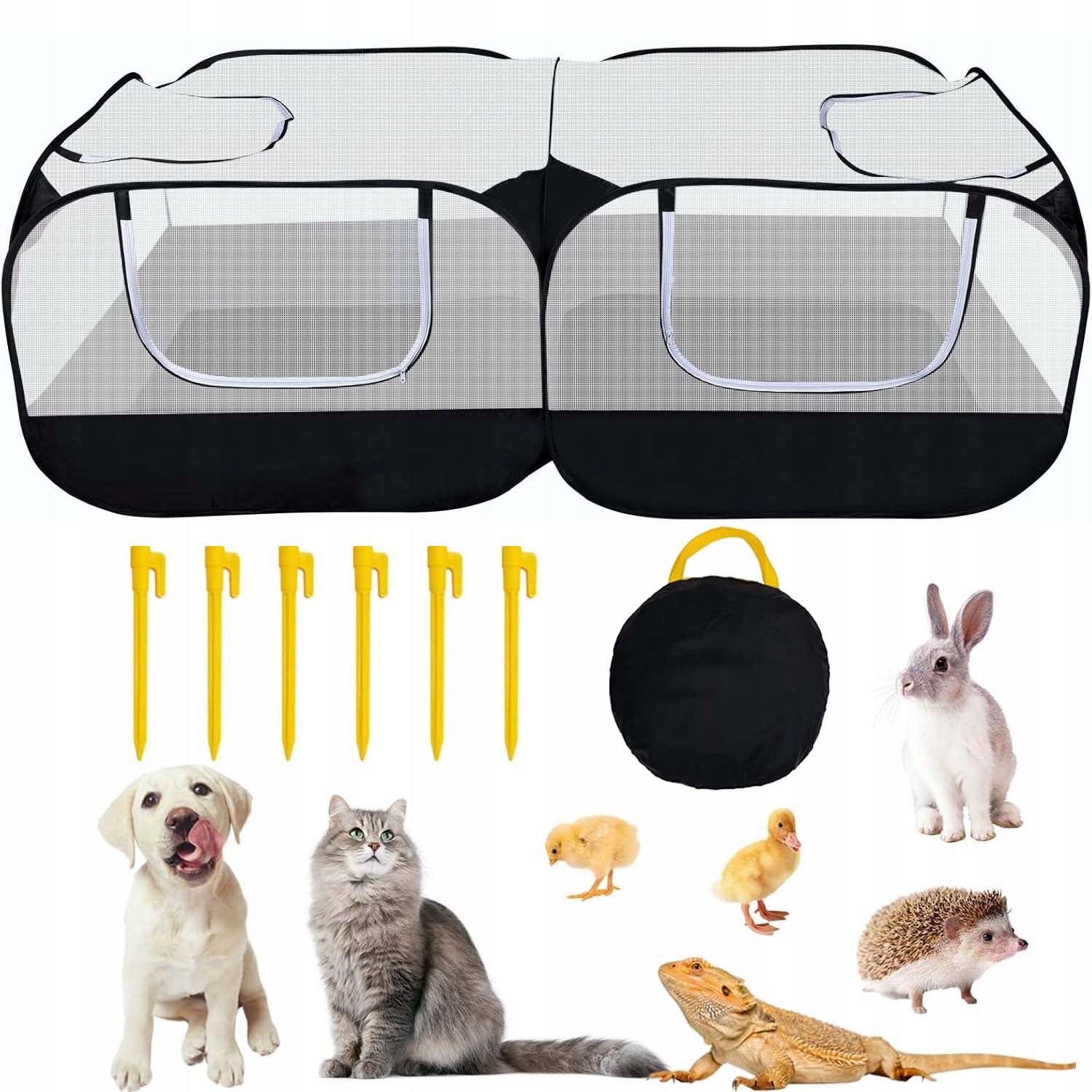 Levně Kotec Pro Zvířata Psa Kočku Králíka Do Domácnosti, Skládací, Přenosná, Voděodolná