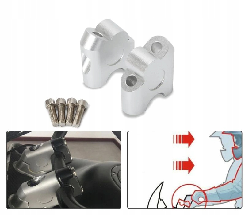 PODWYŻSZENIE KIEROWNICY Z PRZESUNIĘCIEM 22mm Producent inny