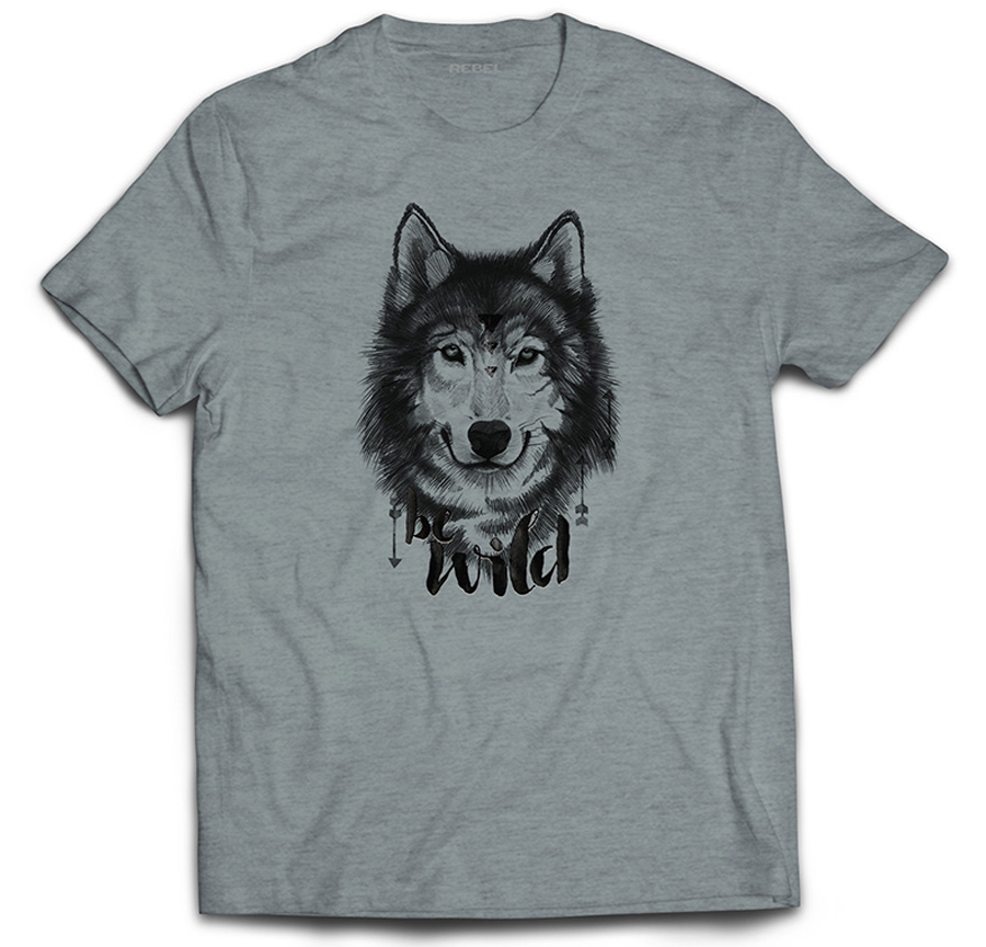 

Wilk Wolf Be Wild Wilczek Rysunek Prezent 3XL