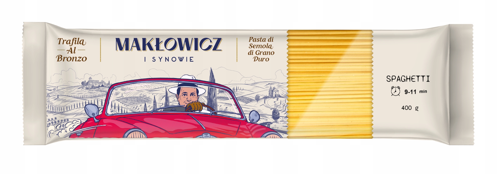 Těstoviny Trafila Al Bronzo Spaghetti 400 g Makłowicz i Synowie