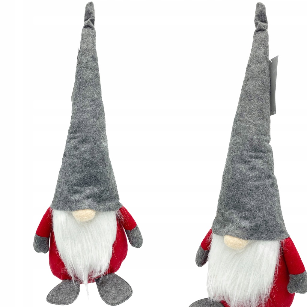 

Skrzat Krasnal Gnom duży świąteczny maskotka 55CM