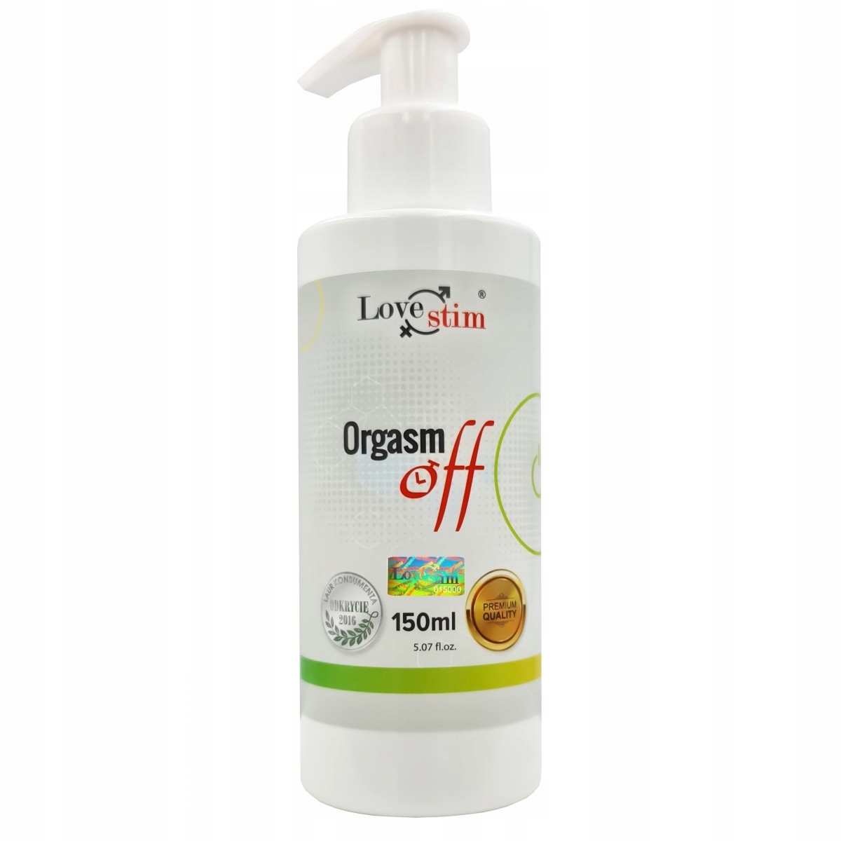 ORGASM OFF ŻEL 150ml ZNIECZULA PENISA HAMUJE WYTRYSK