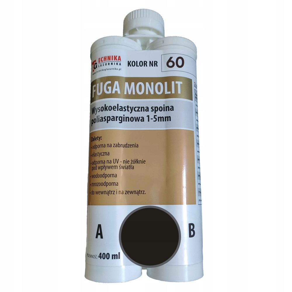 Fuga epoksydowa Monolit czarny 60 Pearl Black 0,5 kg