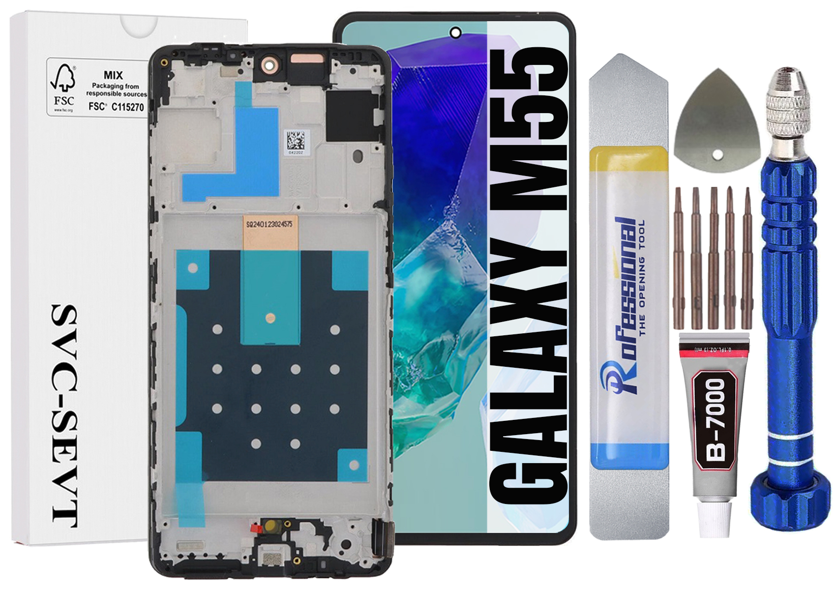 Displej Pro Samsung Galaxy M55 5G M556 Originální LCD Displej Rámeček