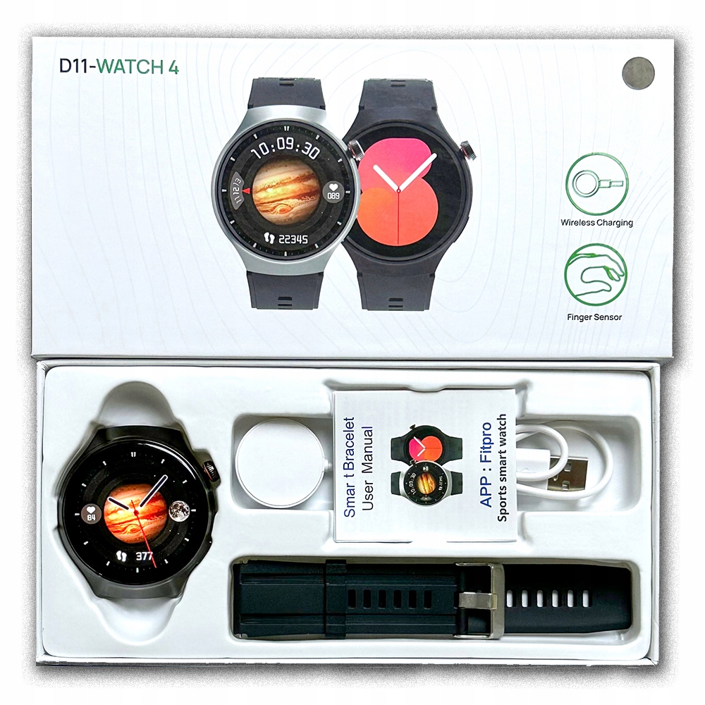Smartwatch D11-WATCH 4 – Twój Idealny Partner W Fitnessie I Komunikacji!