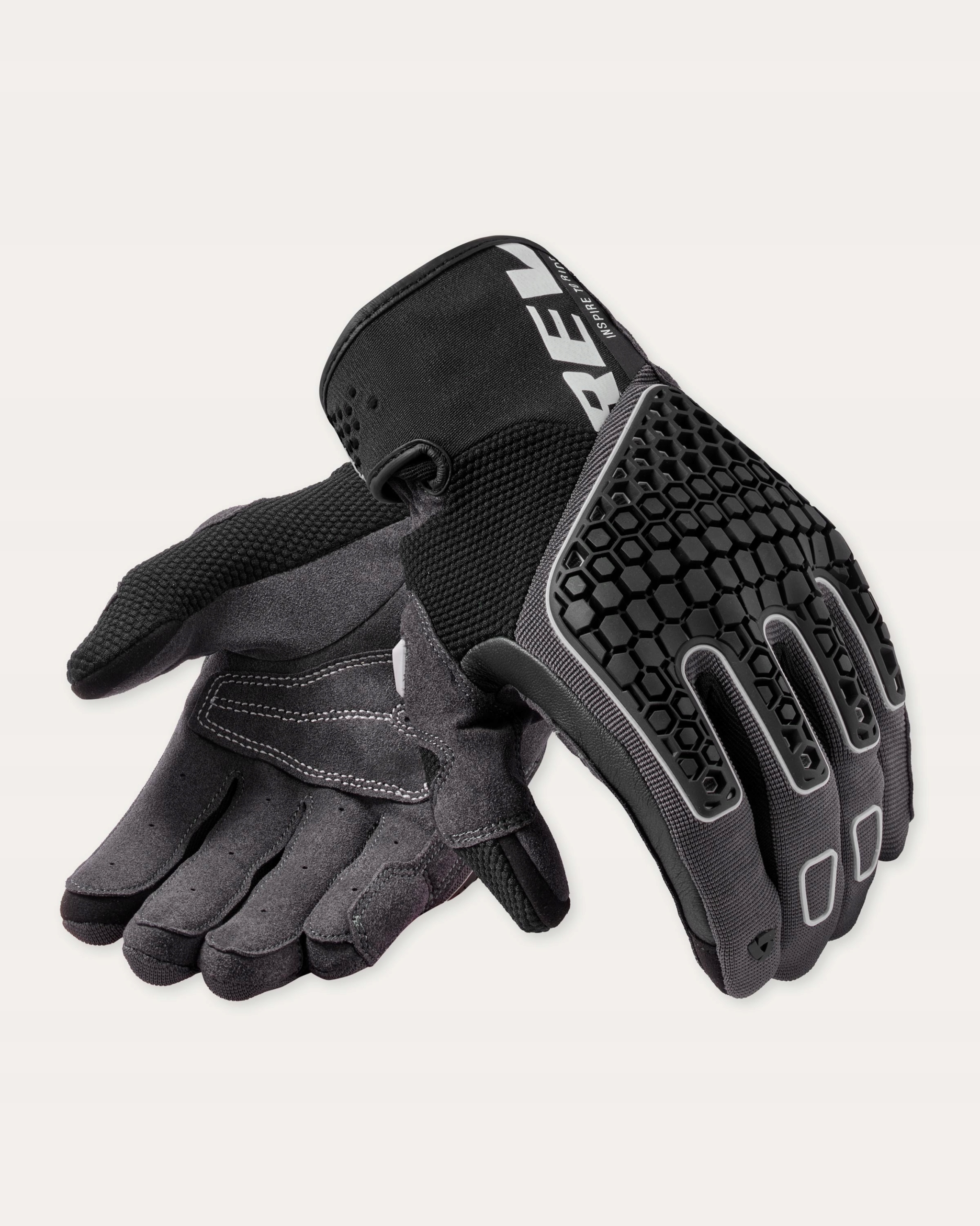 Rev'it Mangrove 2 motocyklové rukavice Black-Grey veľ. M