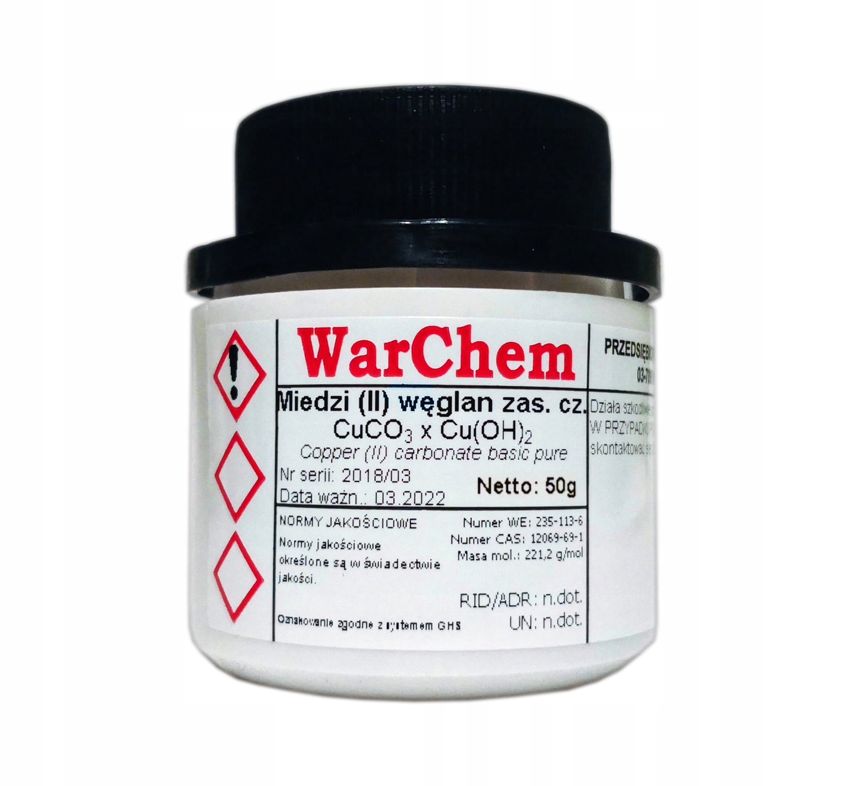 

Węglan Miedzi 50g Warchem [48353]