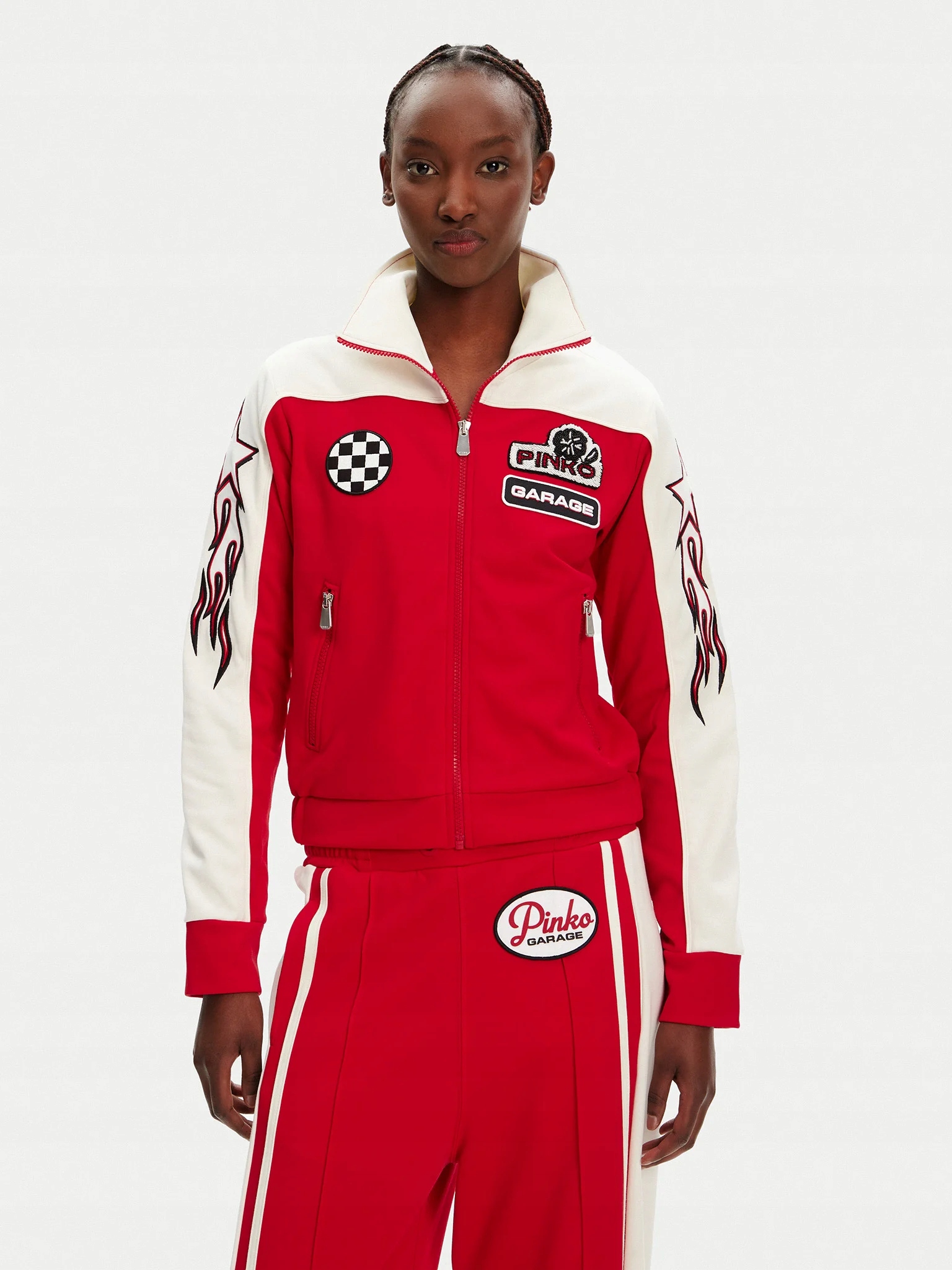 Dámská bunda Pinko 105273 A2MD červená XL