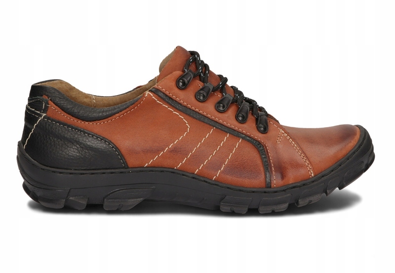 PÓŁBUTY MĘSKIE BUTY TREKKINGOWE 904 RUDY 41 Nosek okrągły