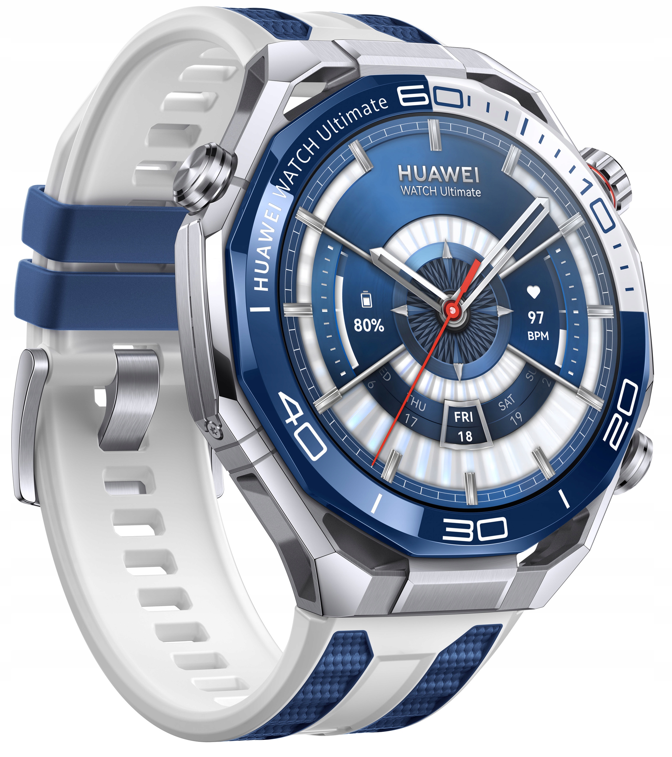 Smartwatch Huawei Watch Ultimate 2 Srebrno-niebieski