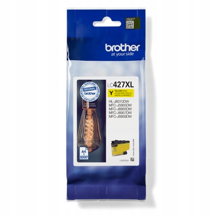 Brother LC 427XLY Yellow Ink cartridge 5000 pages