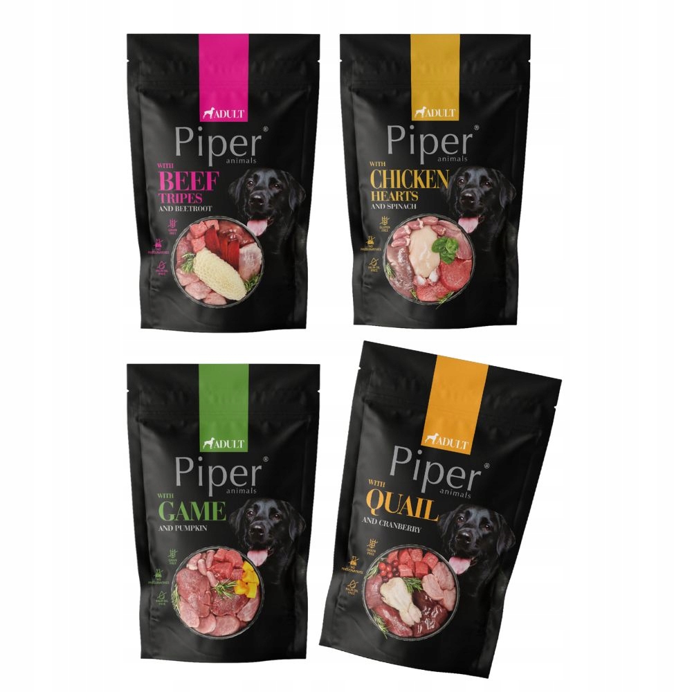 Piper Vlhké krmivo pro psy MIX Chutí 30x500 g