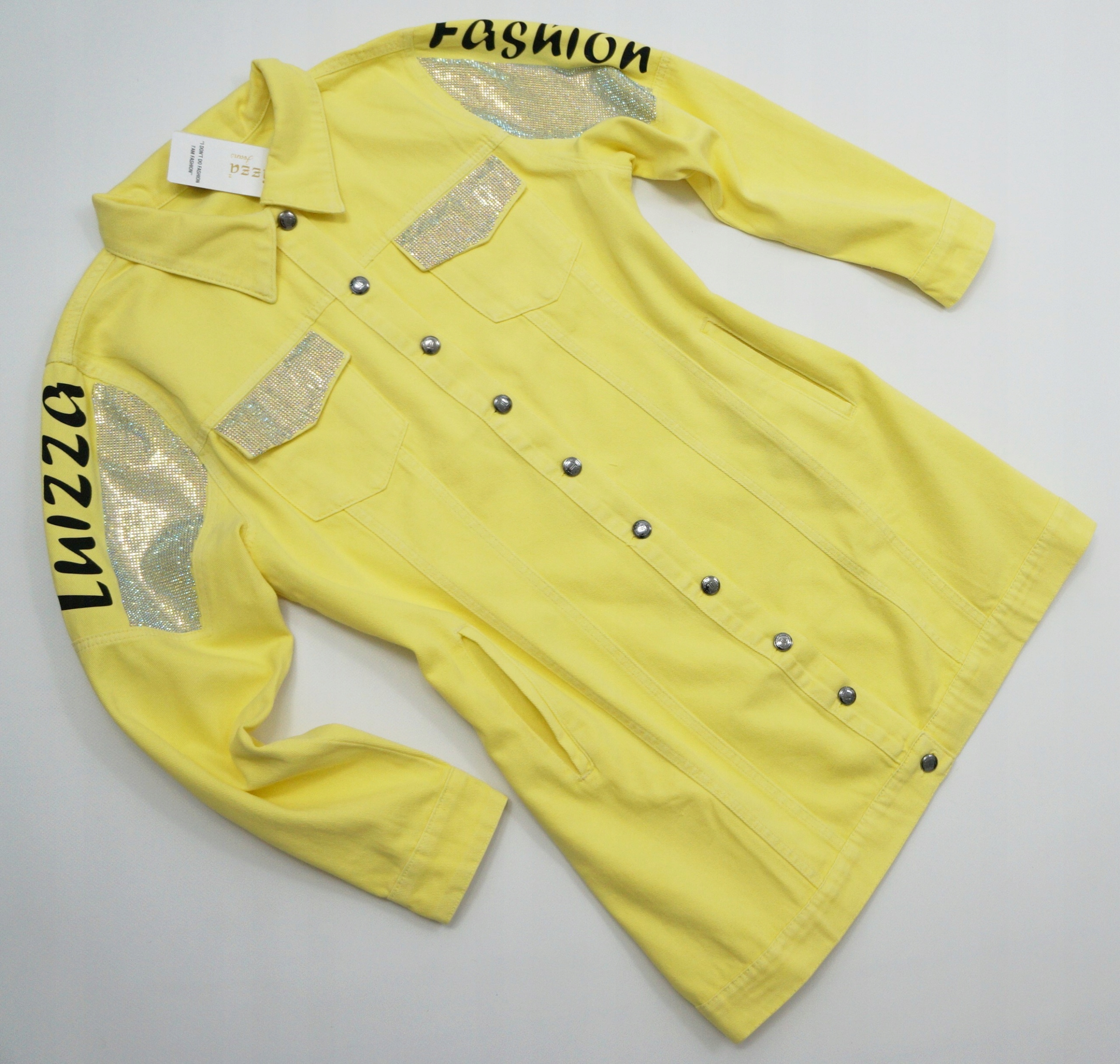 Luizza Módní Džínová Bunda Prémiové Kvality Turecko 44 2XL