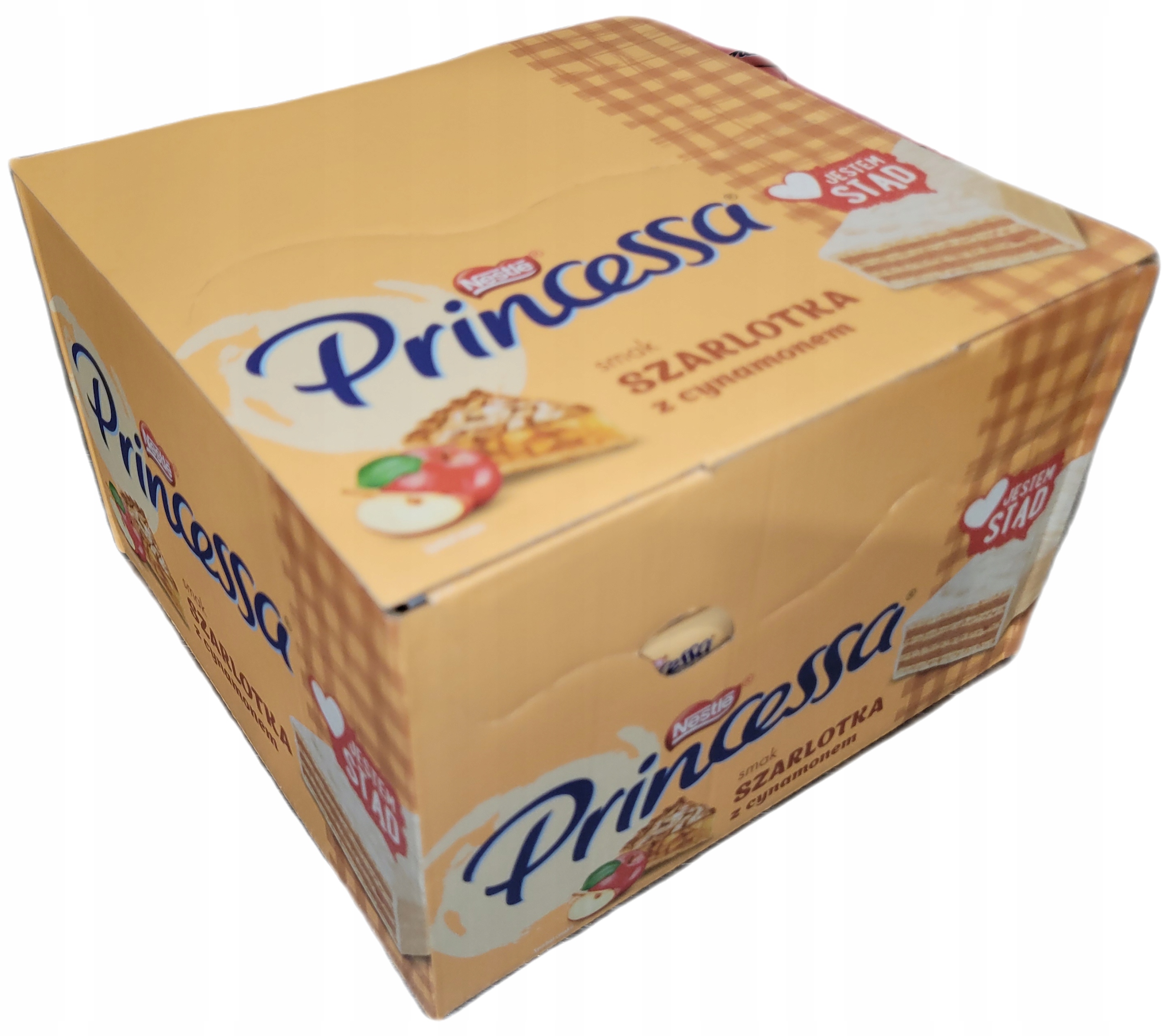 Wafelki Princessa SZARLOTKA Z CYNAMONEM 40g x 30szt Data 01.2026r.