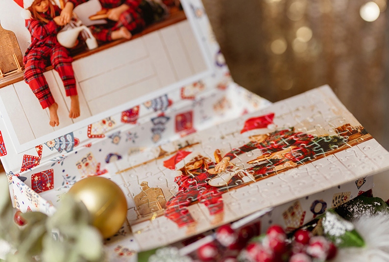 Fotopuzzle ze zdjęciem ŚWIĘTA GWIAZDKA PREZENT Marka bez marki