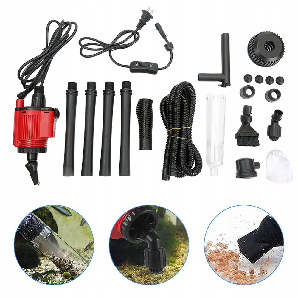Automatický Elektrický Vysavač Do Akvária Pro Čištění Písku A Štěrku