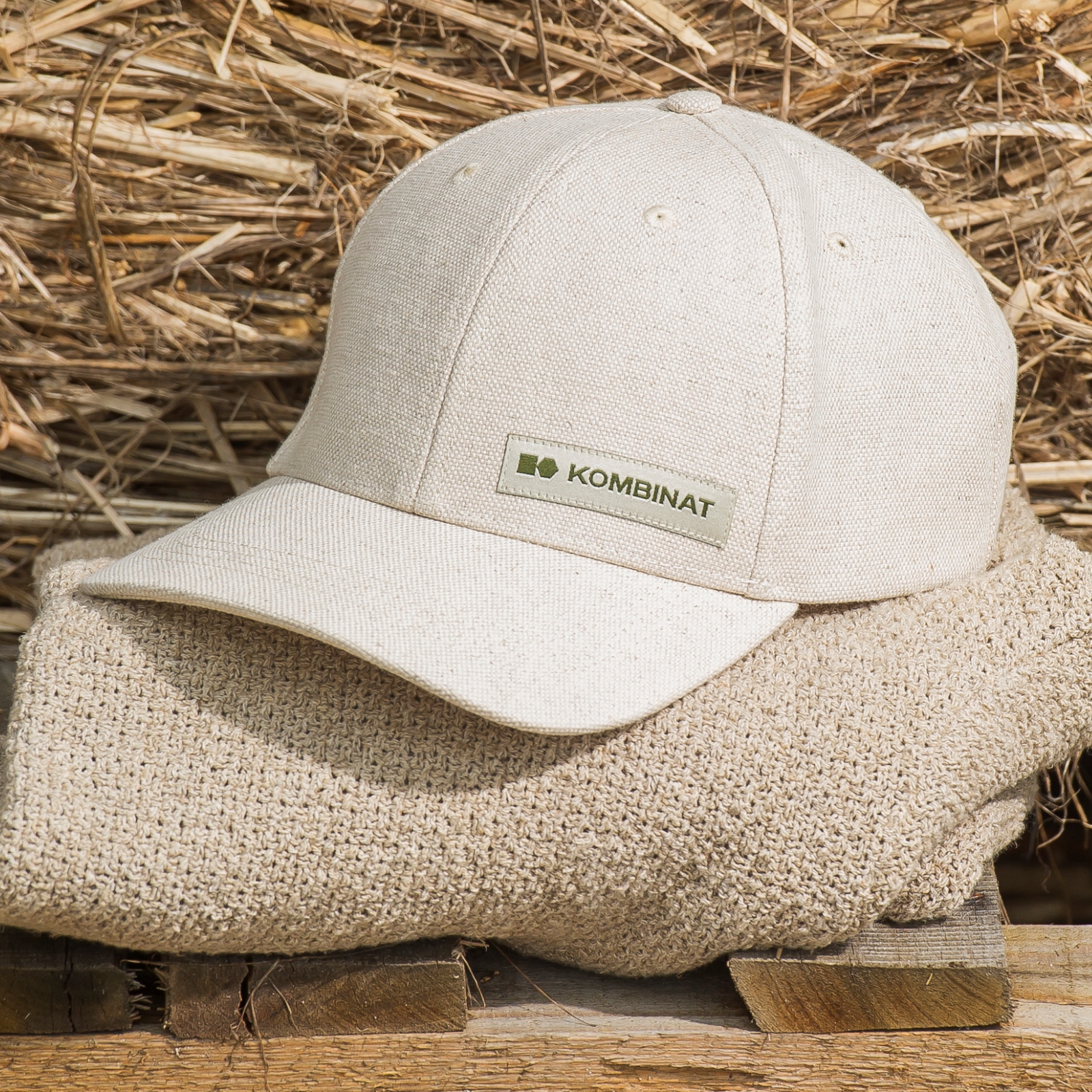 kšiltovka Konopná baseballová přírodní Kombinat Polská Výroba