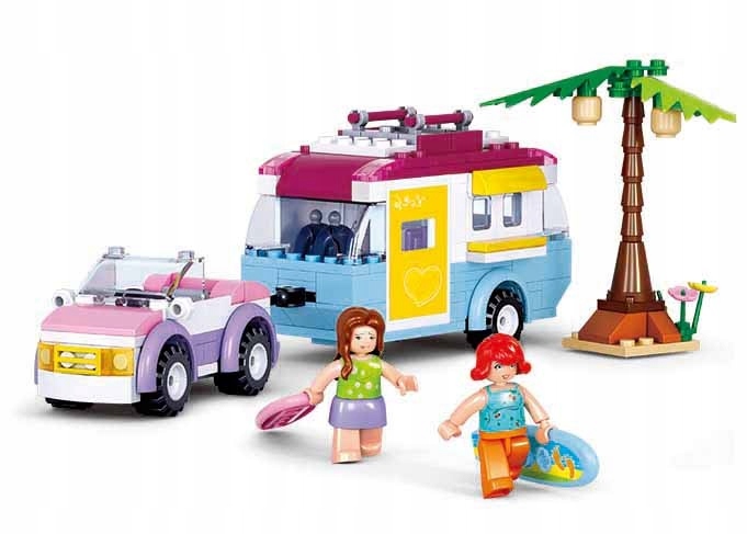 

Klocki Sluban Auto z przyczepą camper k. Leg