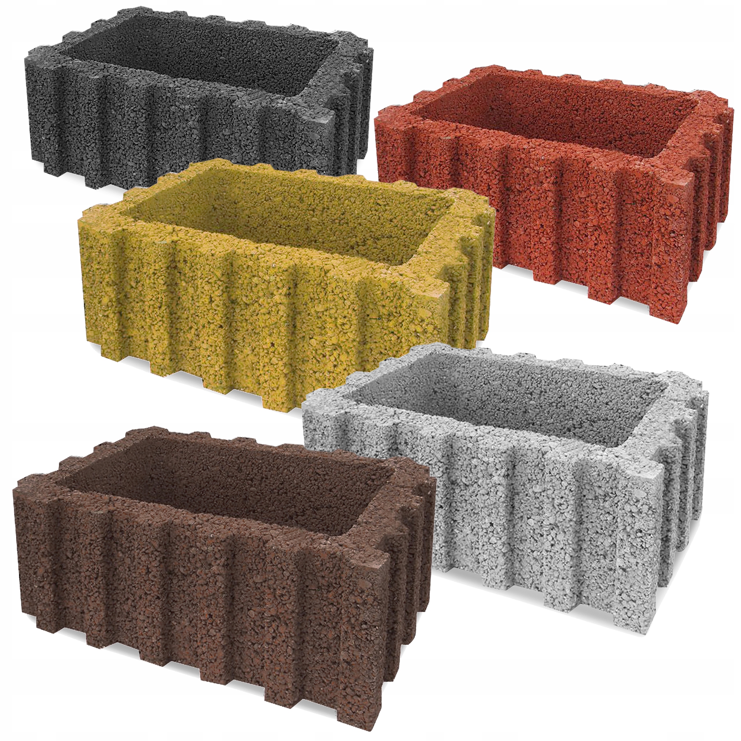 

Donica z Gazobetonu Betonu Gazon Ogród 16 Sztuk