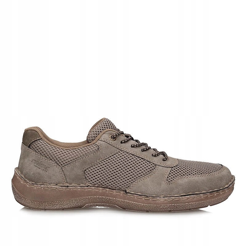 Pánské polobotky Rieker 03089-64, béžové, nazouvací
