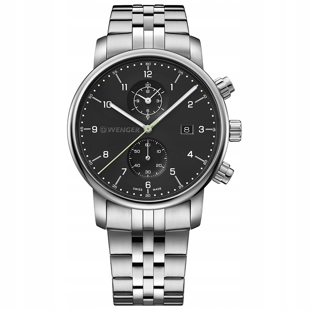 Pánské Hodinky Wenger 01.1743.122 stříbrný náramek