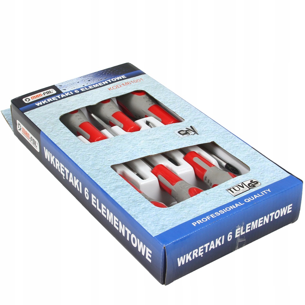ZESTAW WKRĘTAKÓW ŚRUBOKRĘTÓW 6el. ŚRUBOKRĘTY Marka Mar-Pol