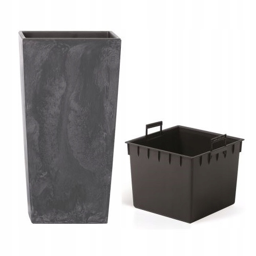 Prosperplast Kvetináč Urbi Square Beton Effect 40 cm antracit