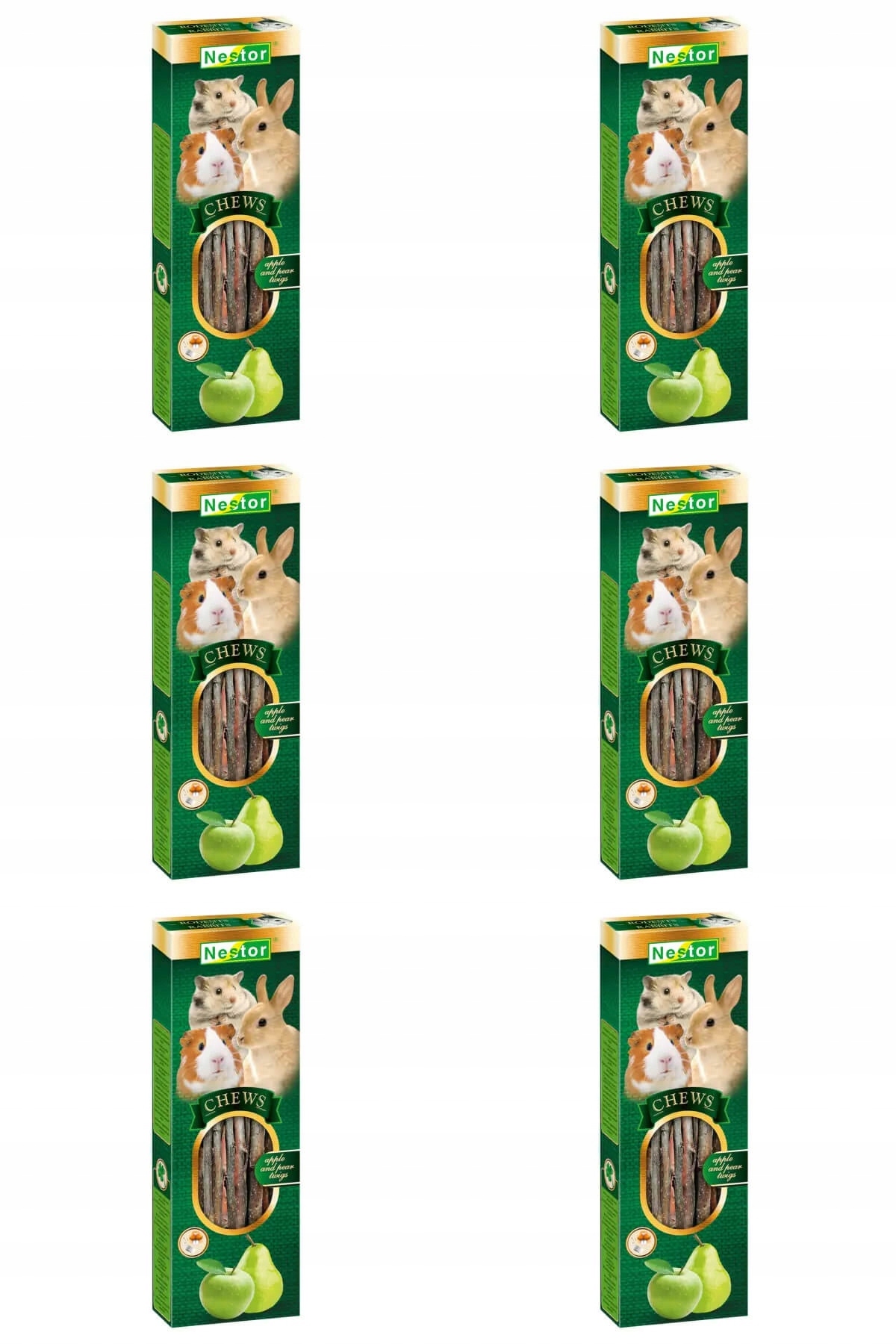 Levně Nestor Chews Větvičky Hrušky A Jabloně 6x90G