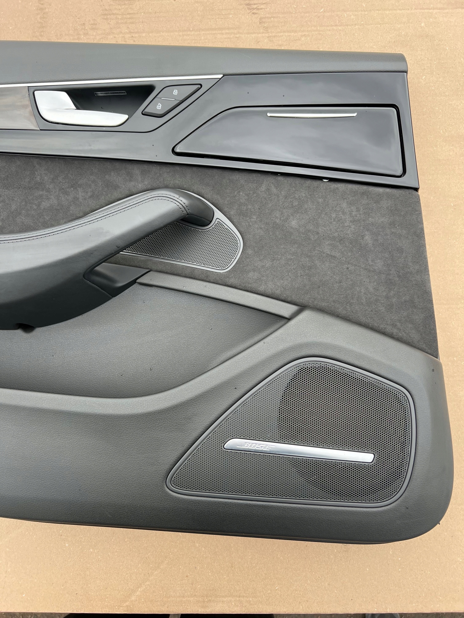 AUDI A8 D4 LONG side door upholstery ALCANTARA blinds BOSE left rear part