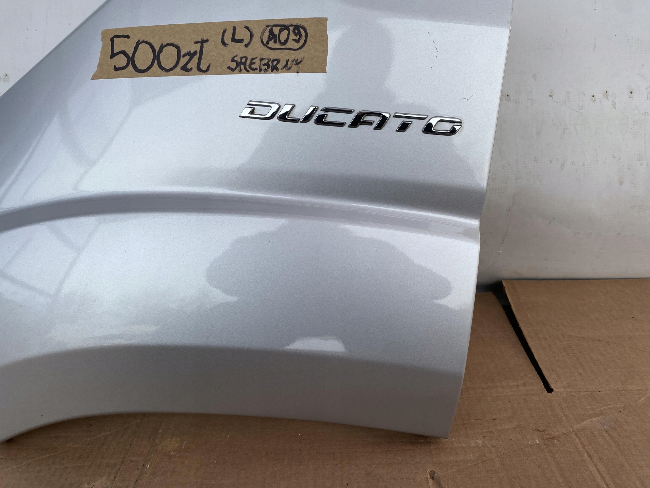 DUCATO BOXER JUMPER 14- fender front left front SREBRNY