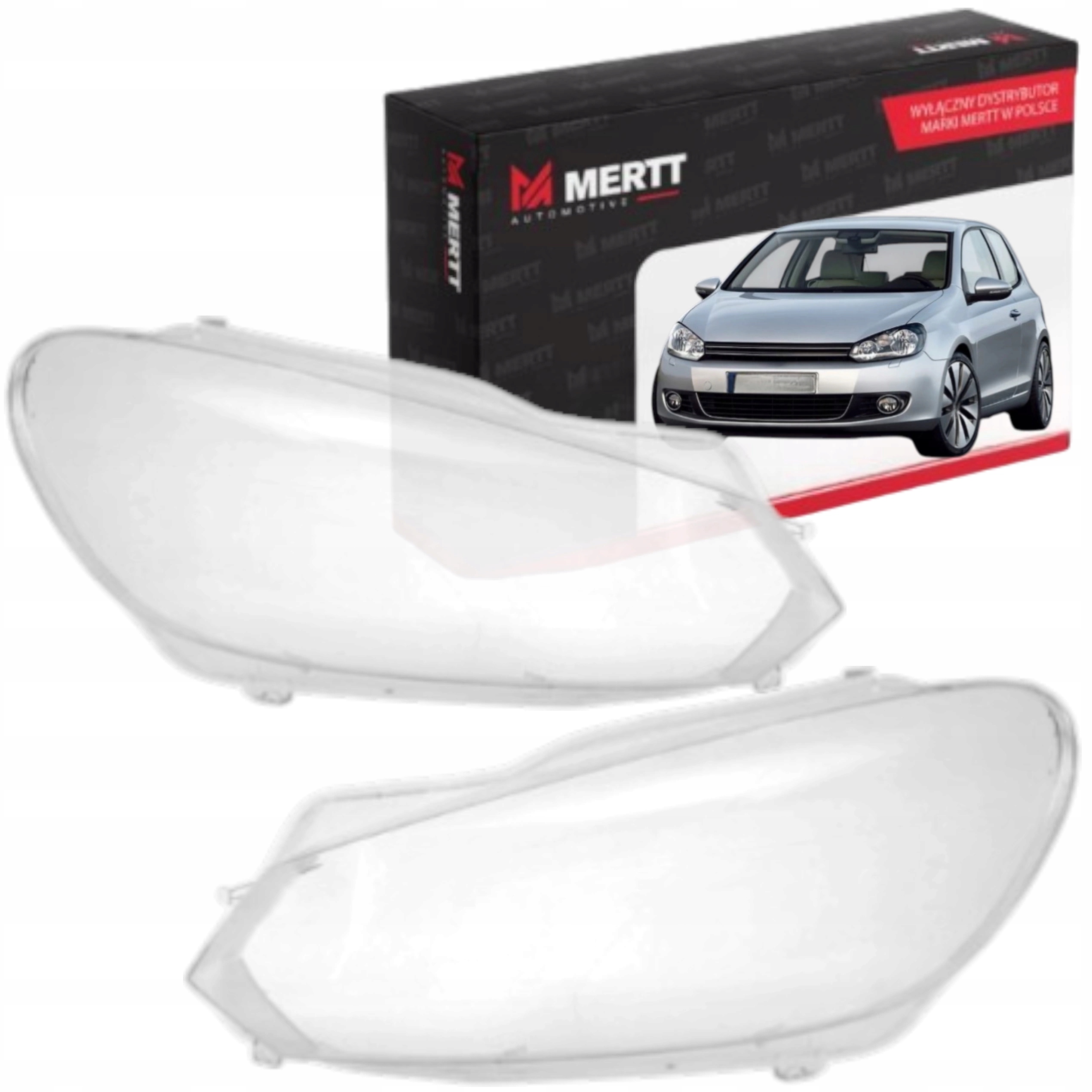 Sada x2 Klosz Pravý Levé sklo světlometu lampa Vw Golf VI 6 2008-2016
