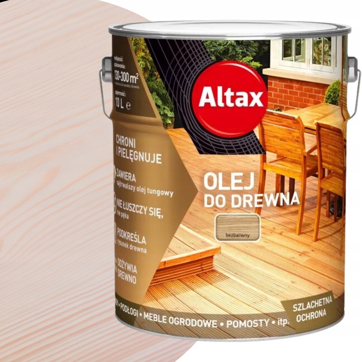 Altax Olej do Drewna 10L Bezbarwny
