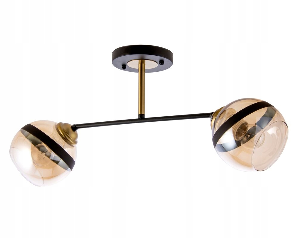 Závěsná lampa s jemným designem, skleněné medové bubliny, do ložnice