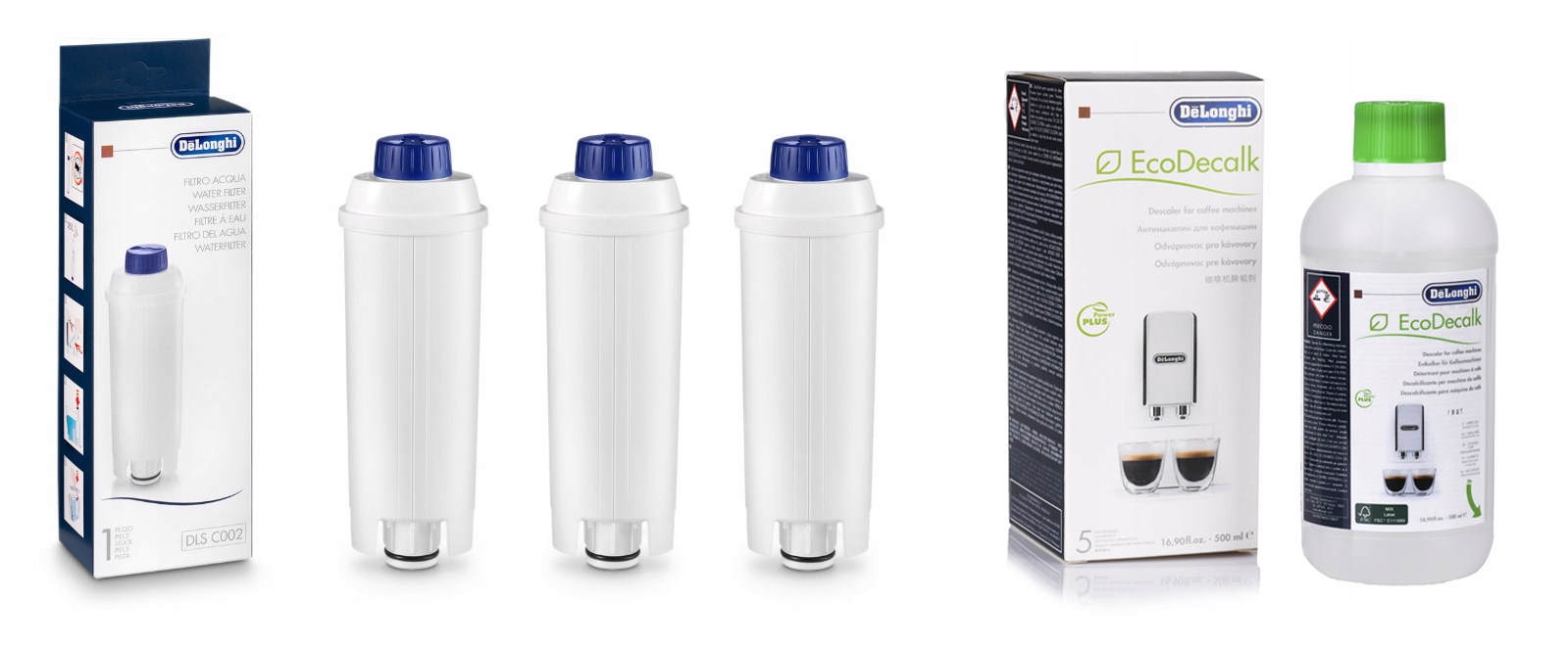 

3x Filtr + Odkamieniacz Delonghi ESAM04110S